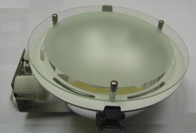 Светильник даунлайт ЛВО Downlight КЛЛ Е27 2*26W со стеклом б/л, белый
