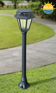 Садовый светильник FUMAGALLI MIZAR/ROSETTA чёрный, полупрозрачный, SOLAR LED, 4000К