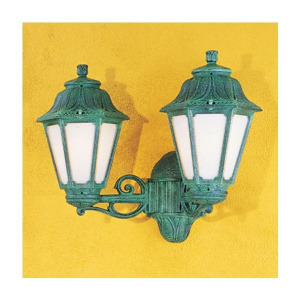 Уличный настенный светильник (бра) (E22.141.000.VYF1R) Fumagalli PORPORA/ANNA, 2х6W LED-FIL (1600 Lm/2700К)