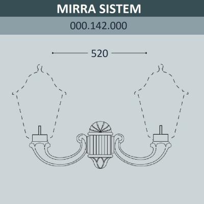 Консоль для паркового фонаря FUMAGALLI MIRRA SYS, черный