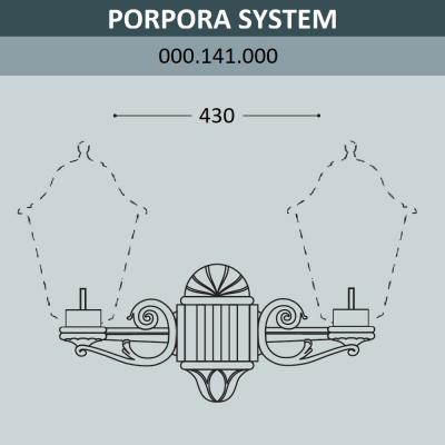 Консоль для паркового фонаря FUMAGALLI PORPORA SYS, черный