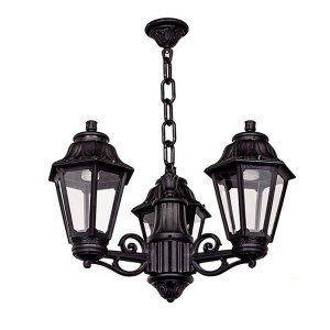 Подвесная уличная люстра на цепи (E22.120.S30.AXF1L) Fumagalli SICHEM/ANNA 3L, 3х6W LED-FIL (2400 Lm/4000К)