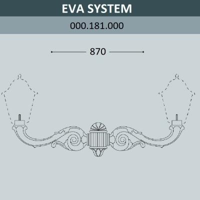 Консоль для паркового фонаря FUMAGALLI EVA SYS, черный