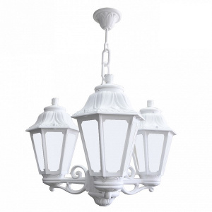 Подвесная уличная люстра на цепи (E22.120.S30.WYF1L) Fumagalli SICHEM/ANNA 3L, 3х6W LED-FIL (2400 Lm/4000К)