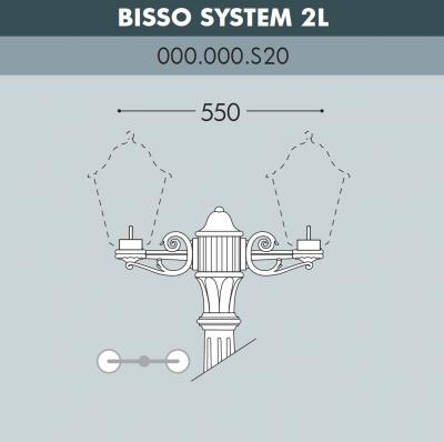 Консоль для паркового фонаря FUMAGALLI BISSO SYS 2L, черный