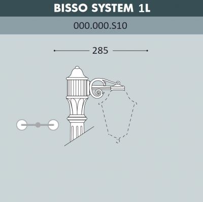Консоль для паркового фонаря FUMAGALLI BISSO SYS 1L, черный