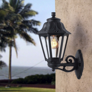 Уличный настенный светильник (бра) (E22.131.000.AXF1L) Fumagalli BISSO/ANNA, 1х6W LED-FIL (800 Lm/4000К)