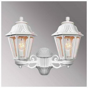 Уличный настенный светильник (бра) (E22.141.000.WXF1L) Fumagalli PORPORA/ANNA, 2х6W LED-FIL (1600 Lm/4000К)