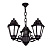 Подвесная уличная люстра на цепи (E22.120.S30.AYF1L) Fumagalli SICHEM/ANNA 3L, 3х6W LED-FIL (2400 Lm/4000К)