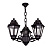 Подвесная уличная люстра на цепи (E22.120.S30.AXF1R) Fumagalli SICHEM/ANNA 3L, 3х6W LED-FIL (2400 Lm/2700К)