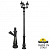 Парковый фонарь FUMAGALLI NEBO BISSO/RUT 3L E26.202.S30.AXF1R