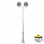 Парковый фонарь FUMAGALLI NEBO OFIR/G300 2L G30.202.R20.WZE27