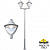 Парковый фонарь  FUMAGALLI EKTOR 4000/MIDIPILAR/BEPPE 2L LED-HIP P50.372.A20.LXH27