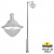 Парковый фонарь  FUMAGALLI EKTOR 4000/MIDIPILAR/VIVI 1L LED-HIP V50.372.A10.LXD6L