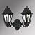 Уличный настенный светильник (бра) (E22.141.000.AXF1R) Fumagalli PORPORA/ANNA, 2х6W LED-FIL (1600 Lm/2700К)