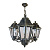 Подвесная уличная люстра на цепи (E22.120.S30.BXF1R) Fumagalli SICHEM/ANNA 3L, 3х6W LED-FIL (2400 Lm/2700К)