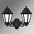 Уличный настенный светильник (бра) (E22.141.000.AYF1L) Fumagalli PORPORA/ANNA, 2х6W LED-FIL (1600 Lm/4000К)