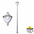 Парковый фонарь  FUMAGALLI EKTOR 4000/BEPPE P50.372.000.LXH27