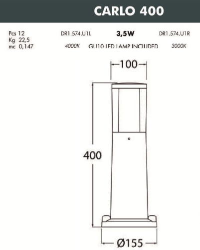 Fumagalli CARLO 400, черный